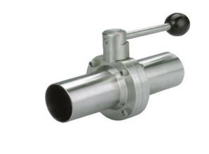 d61x 16p衛(wèi)生食品級加長焊接蝶閥 不銹鋼衛(wèi)生級食品閥門