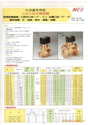 【供應(yīng)臺(tái)灣NCD電磁閥PVS系列(圖)】?jī)r(jià)格,廠家,圖片,閥門(mén),東莞市升輝自動(dòng)化設(shè)備-